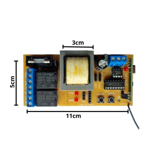 Imagem de Kit Central Nb52 e Capacitor 12uf com 2 Controles Configuarados  para Portão Automático