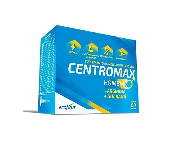 Imagem de Kit Centromax Homem Ecofitus 3 Unidades De 60 Cápsulas Cada