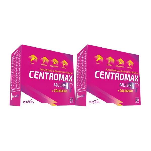 Imagem de Kit Centromax Mulher + Colágeno Ecofitus C/ 2Un De 60 Cáps