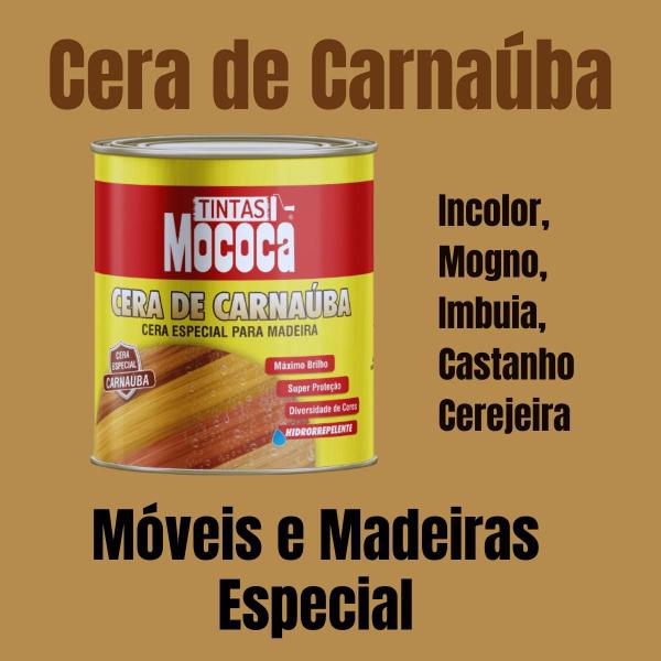 Imagem de Kit Cera Carnauba Especial Moveis Madeiras 900ml Lata 02 Unid