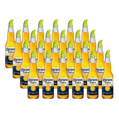 Imagem de Kit Cerveja Corona Extra Pilsen 330ml Long Neck 24 Unidades