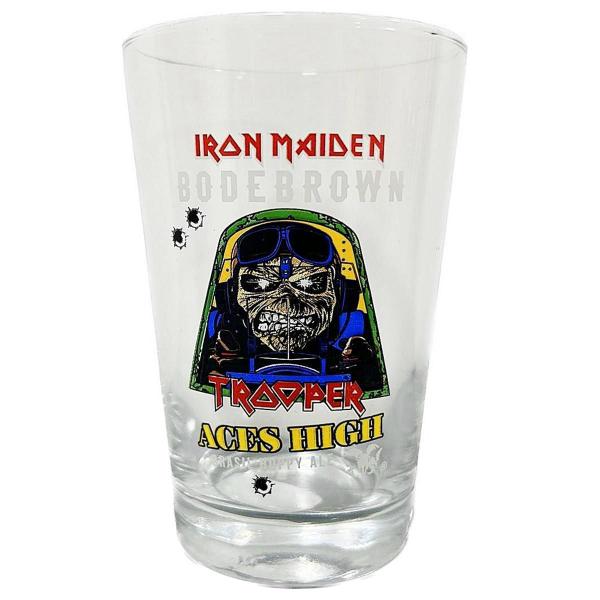 Imagem de Kit Cerveja Trooper 473Ml + Copo Aces High 350Ml Iron Maiden