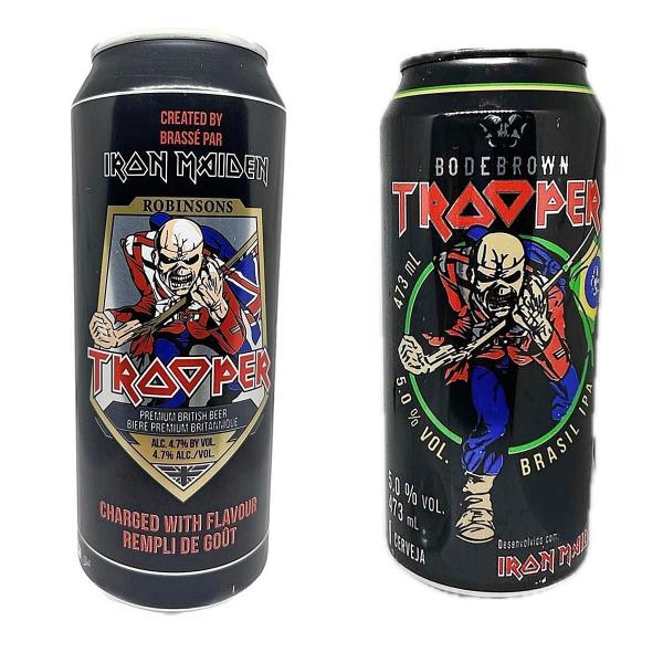 Imagem de Kit Cervejas Iron Maiden Compare Trooper Brasil X Inglaterra