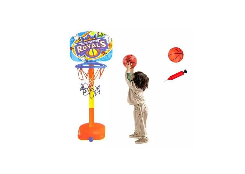 Imagem de Kit Cesta De Basquete Infantil Tabela Bola E Bico Inflador