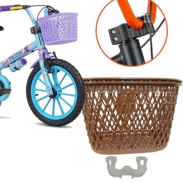 Imagem de Kit Cesta Para Lamas E Punho Para Bicicleta do Aro 16 Nathor