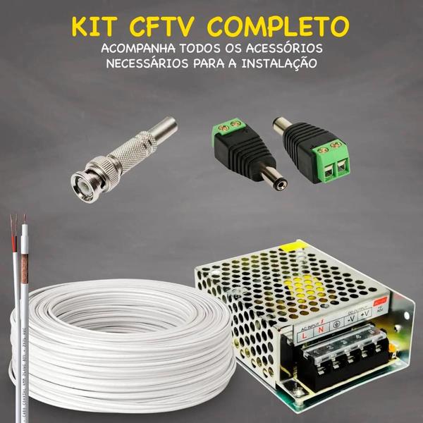 Imagem de Kit Cftv 12 Câmeras Segurança Infravermelho 20 Metros Dvr Multi Hd 16ch Acesso Remoto C/HD 3TB