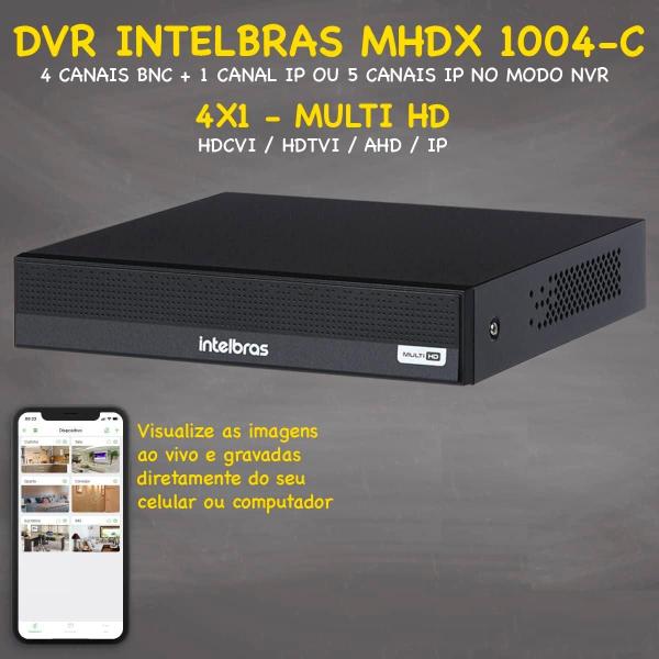 Imagem de Kit Cftv 3 Cameras Segurança 1080p Full Hd Dvr Intelbras c/ hd interno