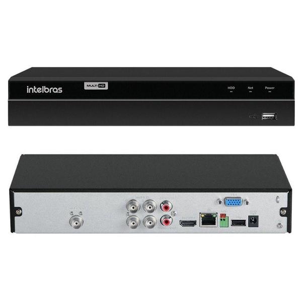 Imagem de Kit Cftv 4 Câmeras de Segurança AHD 720p e Dvr Mhdx 1204 Intelbras C/Hd