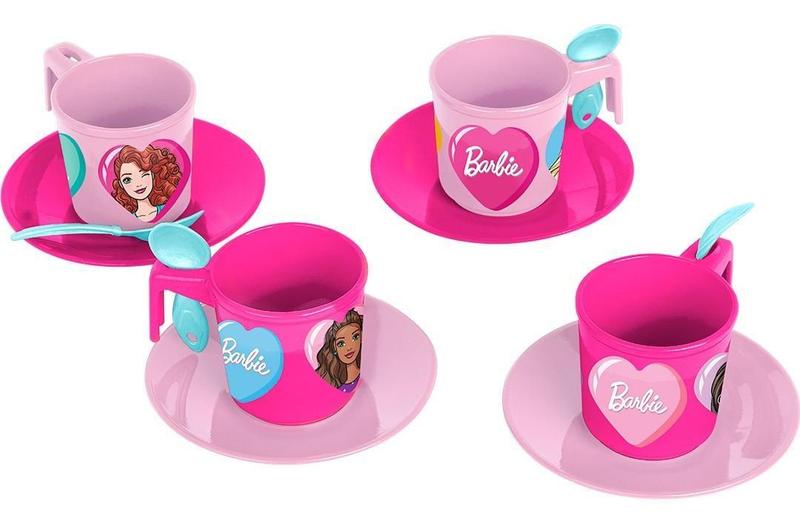 Imagem de Kit Chá Barbie Chef Brinquedo Bule Xícaras 13 Peças Meninas