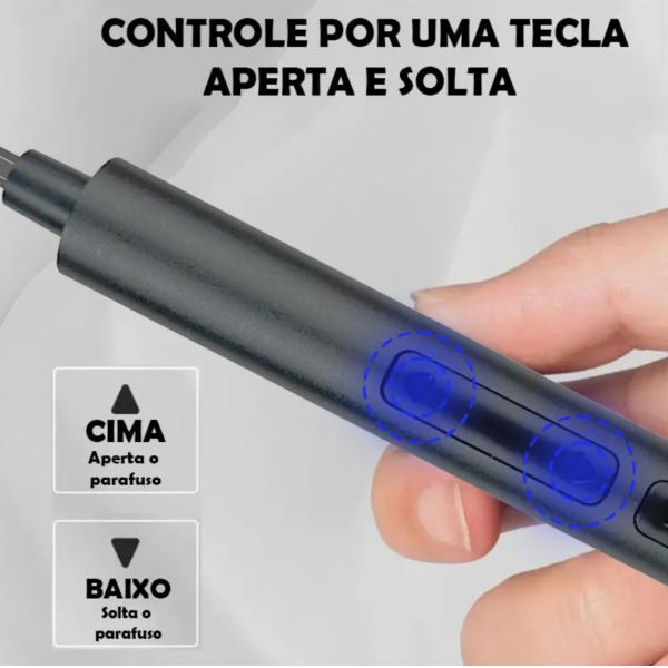 Imagem de Kit Chave De Precisão 28pçs Mini Parafusadeira Elétrica USB