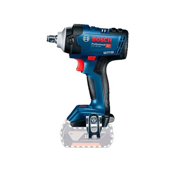 Imagem de Kit Chave Impacto 1/2 400N.M A Bateria 18V Bosch Gds18V-400