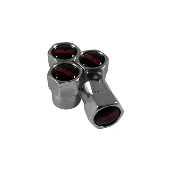 Kit Chaveiro Carro Metal Couro + Bico Tampa Válvula Pneu Gmc Imagem de Kit Chaveiro Carro Metal Couro + Bico Tampa Válvula Pneu Gmc