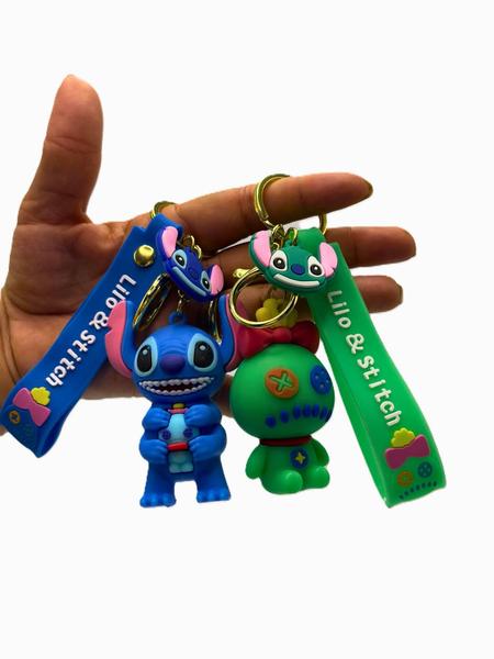 Imagem de Kit Chaveiro Stitch 3D Disney Emborrachado Variado 8cm