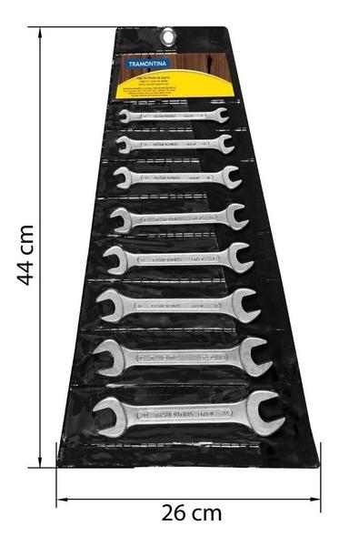 Imagem de Kit Chaves Manual Boca Tamanho 6 a 22mm Com 8 Peças