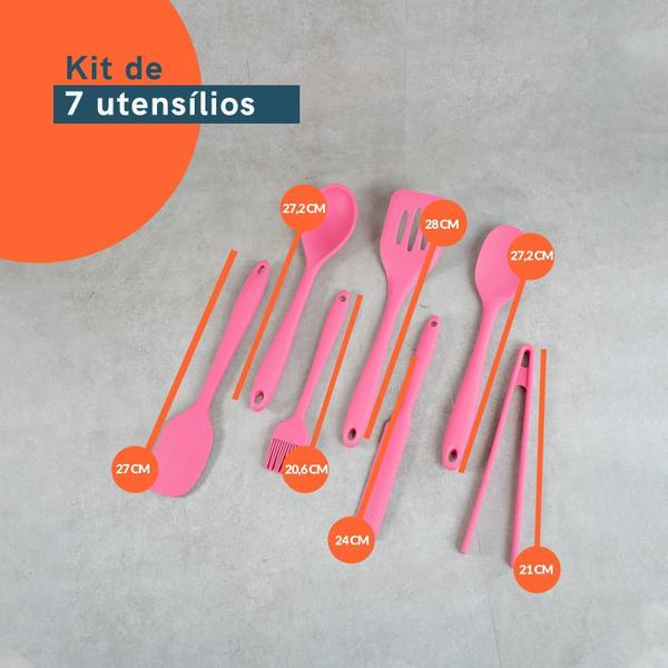 Imagem de Kit Chef Variado Com Pegador De Silicone 7 Peças