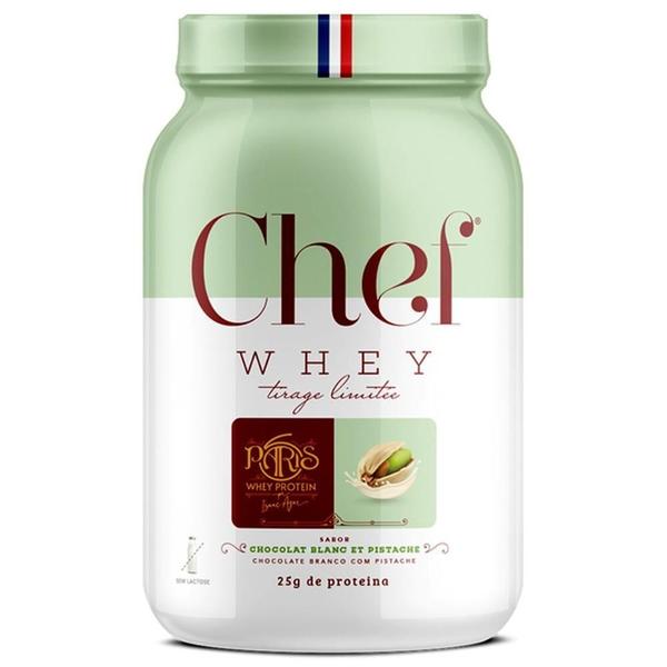 Kit Chef Whey Zero Lactose Choc Branco 800G + Coqueteleira Imagem de Kit Chef Whey Zero Lactose Choc Branco 800G + Coqueteleira