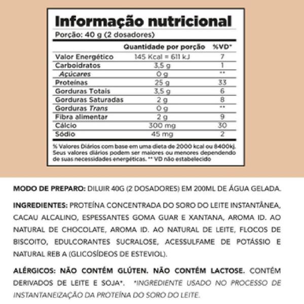 Kit Chef Whey Zero Lactose Chocolate 800G + Coqueteleira Imagem de Kit Chef Whey Zero Lactose Chocolate 800G + Coqueteleira