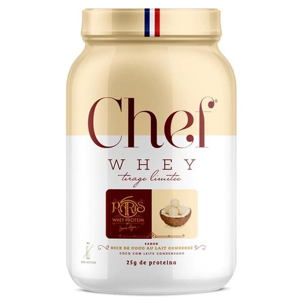Kit Chef Whey Zero Lactose Coco 800G Paris 6 + Coqueteleira Imagem de Kit Chef Whey Zero Lactose Coco 800G Paris 6 + Coqueteleira