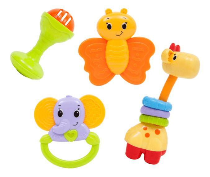 Imagem de Kit Chocalhos Infantil Baby Fun Buba 3m +