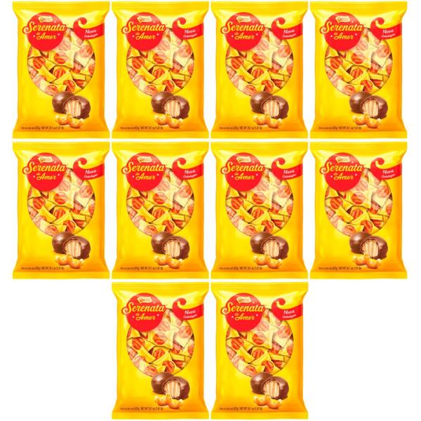 Imagem de  Kit Chocolate Bombom Serenata De Amor GAROTO 825g - 10 Pacotes