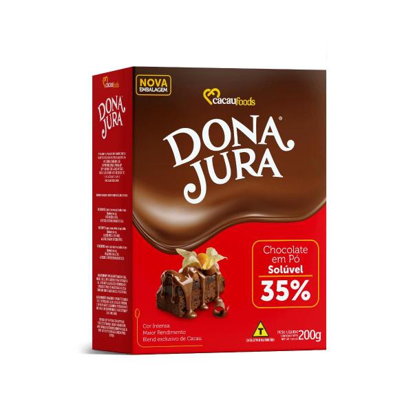 Imagem de Kit Chocolate Em Pó Solúvel 35% Cacau Dona Jura 200g Com 3un cacau foods