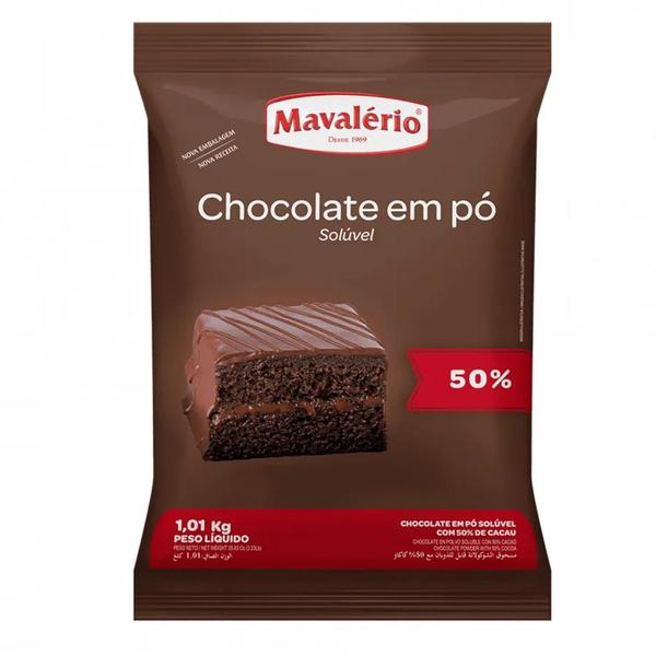 Kit chocolate em pó solúvel 50% 1kg com 2 unidades - mavalério Imagem de Kit chocolate em pó solúvel 50% 1kg com 2 unidades - mavalério