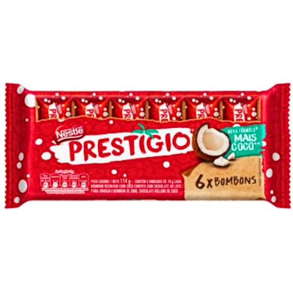 Imagem de Kit Chocolate Prestígio Flowpack NESTLÉ 114g- 10 pct c/ 6un CD