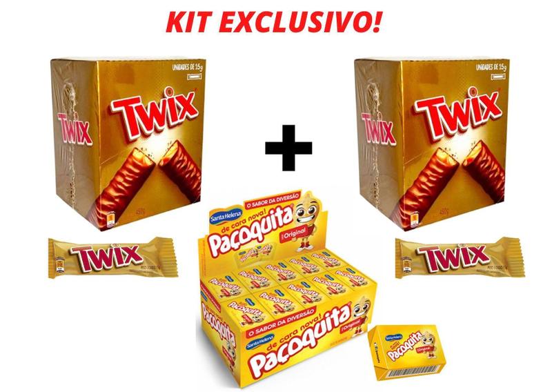 Imagem de Kit Chocolate Twix + Paçoquita Santa Helena Kit Exclusivo 3