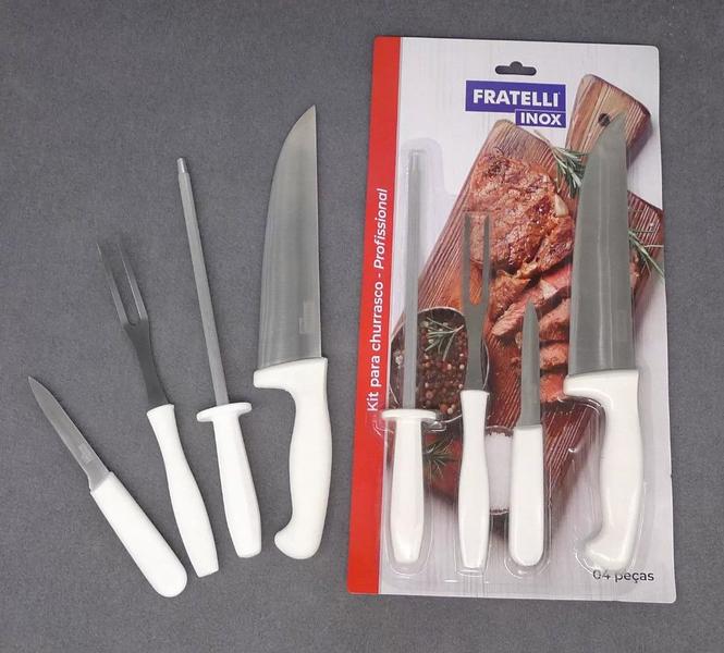 Imagem de Kit churrasco 04 pcs profissional - fratelli