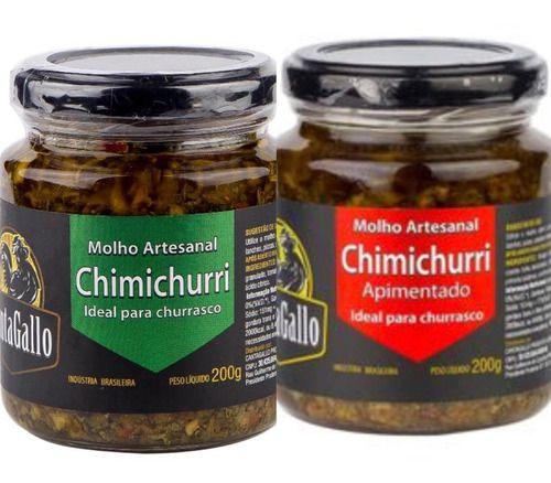 Imagem de Kit Churrasco 2 Molhos Chimichurri E Com Pimenta Cantagallo