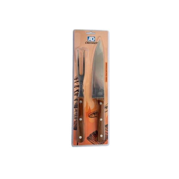 Imagem de Kit Churrasco 2 Pcs Garfo/Faca - Ad