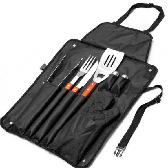 Kit Churrasco Com Avental 8pçs - tudopravoce Imagem de Kit Churrasco Com Avental 8pçs