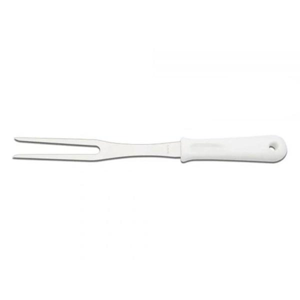 Imagem de Kit Churrasco Faca de Açougue, Garfo Trinchante Aço Inox Cabo Branco Precision Brinox Ref.2554/301