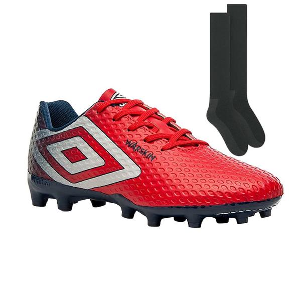 Imagem de Kit Chuteira Campo Umbro Warskin + Par de Meião