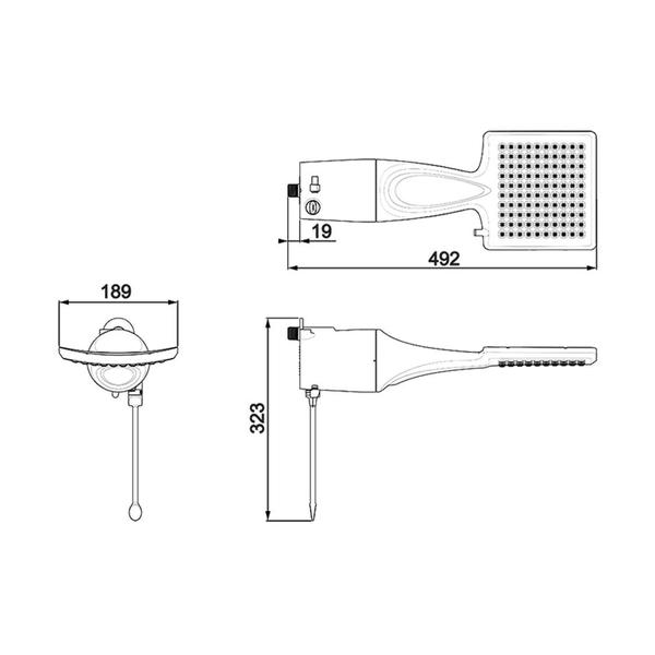 Imagem de Kit Chuveiro Eletrônico Loren Shower Lorenzetti 220v ou 127v