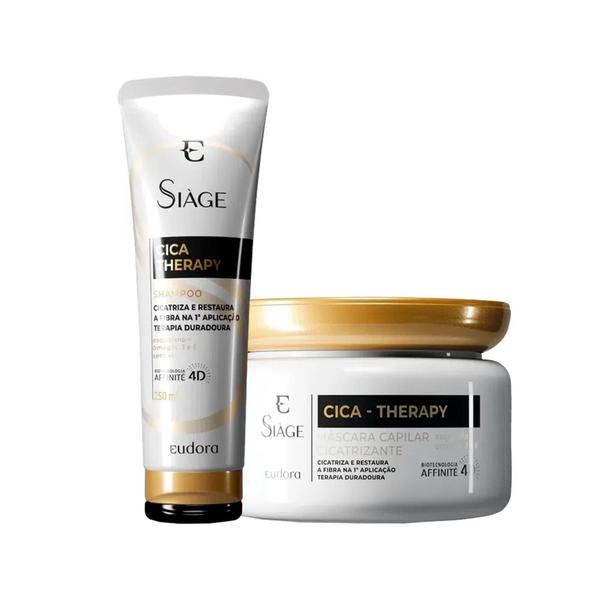 Imagem de kit cica therapy shampoo 250 ml e cond 250g - eudora