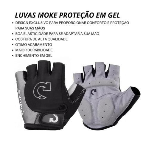 Imagem de Kit Ciclismo Bermuda c/ Forro em Gel + Luvas + Óculos Esportivo + Manguitos + Bandana