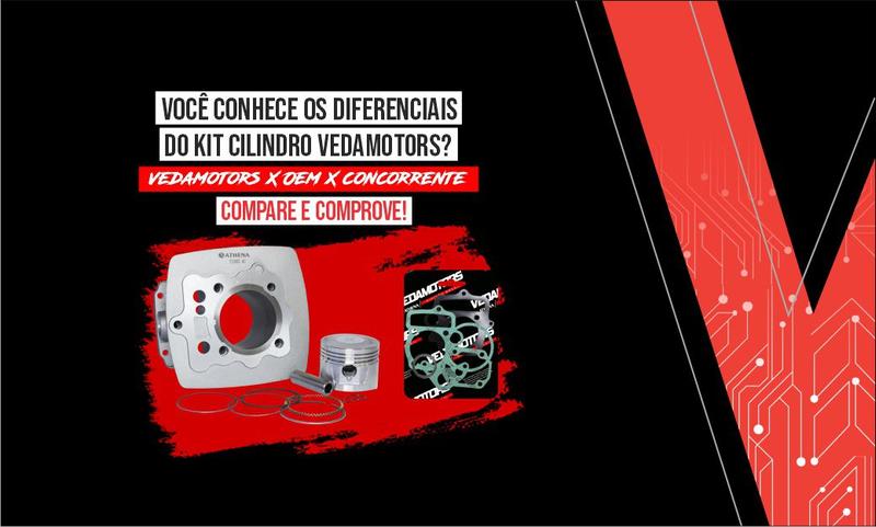 Imagem de Kit Cilindro Completo Motor Honda Biz 125 2006 até 2008