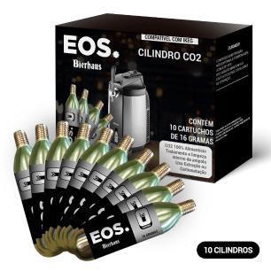 Imagem de Kit Cilindro de CO2 Alimentício ECC16R Roscado para barril - 10 unidades 10 unidades