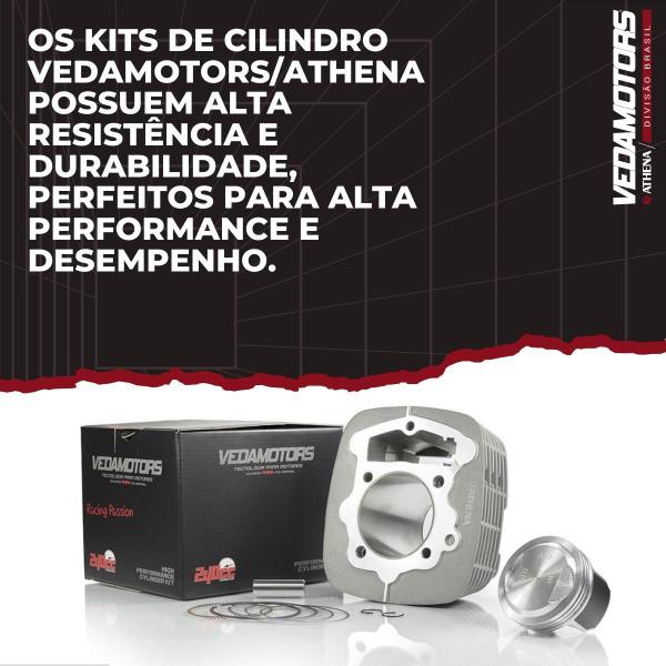 Imagem de Kit Cilindro e Pistão Motor Resistência Aumento de Potência 240cc 67mm Crf 230