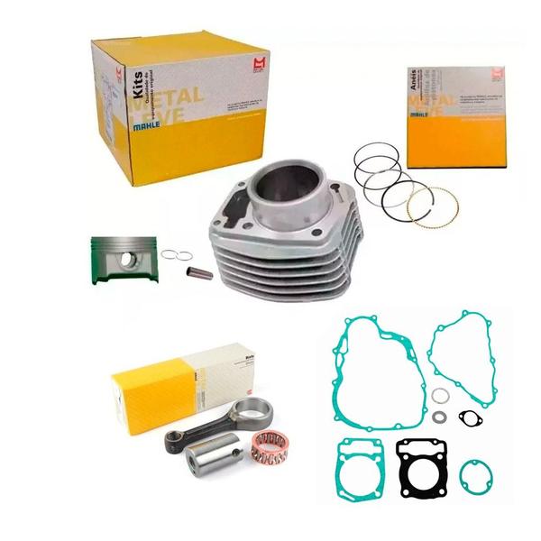 Imagem de Kit Cilindro Motor Honda Titan 160 Bros 160 Biela Metal Leve