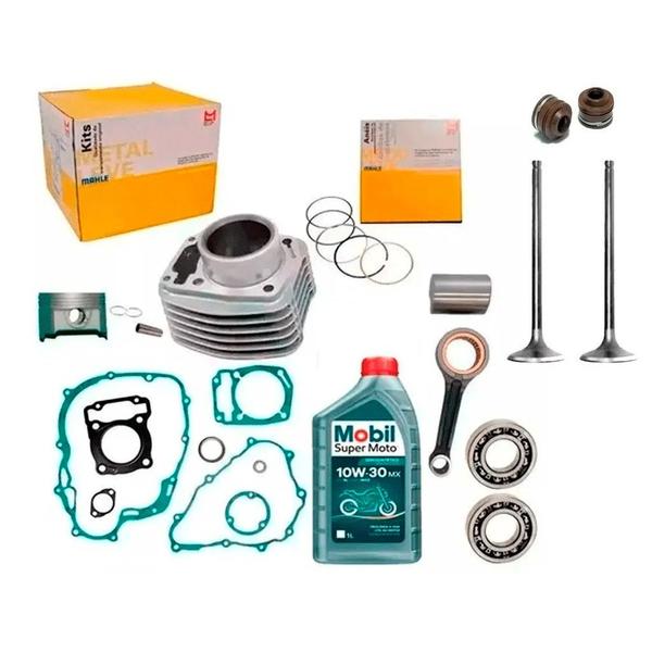 Imagem de Kit Cilindro Motor Honda Titan 160 Bros 160 Biela Valvulas