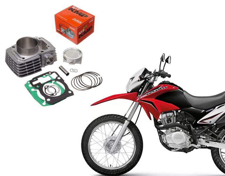 Imagem de Kit Cilindro Motor Kmp Premium Com Juntas Kit A Cg 150 Titan Fan Start Cargo Nxr Bros