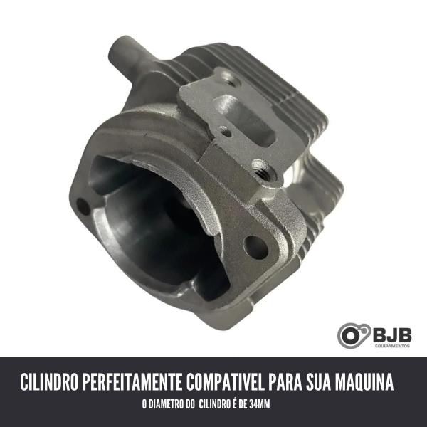 Imagem de Kit Cilindro Roçadeira Para Husqvarna 226 + Juntas + Vela