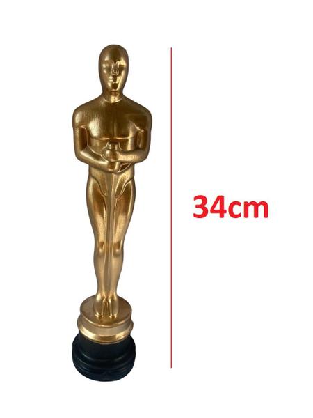 Imagem de Kit Cinema Claquete em Mdf + Estatueta Oscar Para Decoração