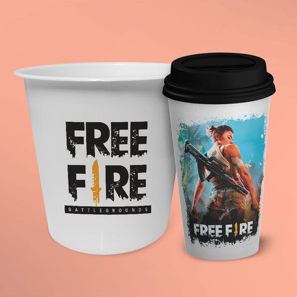 Imagem de Kit Cinema Free Fire Balde de Pipoca + Copo