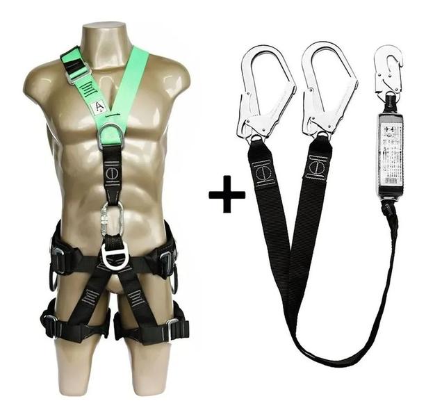 Kit Cinto De Segurança 5 Pontos Dg5200 + Talabarte Dg8009 - DGmaster Imagem de Kit Cinto De Segurança 5 Pontos Dg5200 + Talabarte Dg8009