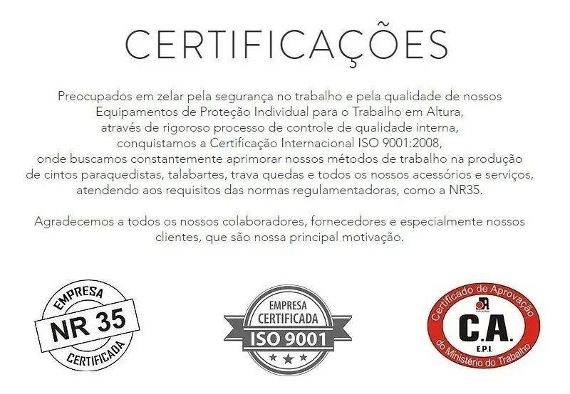 Kit Cinto De Segurança 5 Pontos Dg5200 + Talabarte Dg8009 - DGmaster Imagem de Kit Cinto De Segurança 5 Pontos Dg5200 + Talabarte Dg8009