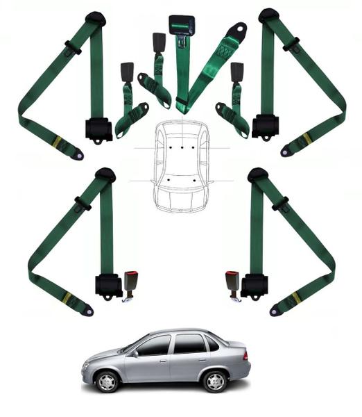 Imagem de Kit cinto de segurança COMPLETO para CHEVROLET CLASSIC + fechos