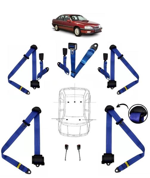 Imagem de Kit cinto de segurança COMPLETO para CHEVROLET OMEGA + fechos